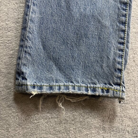 VTG Y2K Twenty X Houston Jeans Embroidered Floral Distressed Bootcut Lowest Rise - Picture 12 of 15